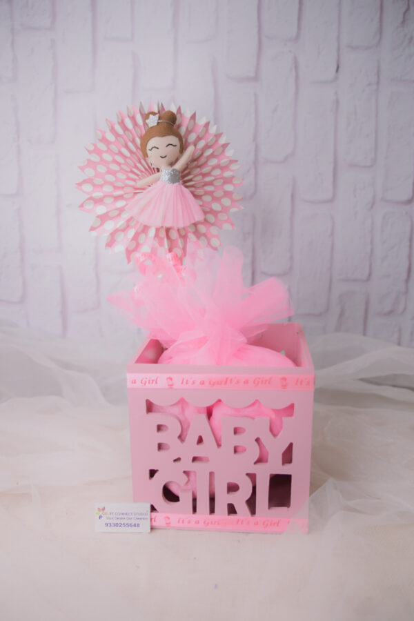 Pink Painted Laser Cut Hamper