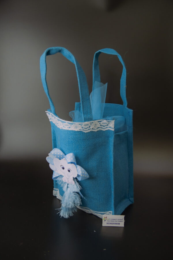 Blue Jute Bag - Image 2