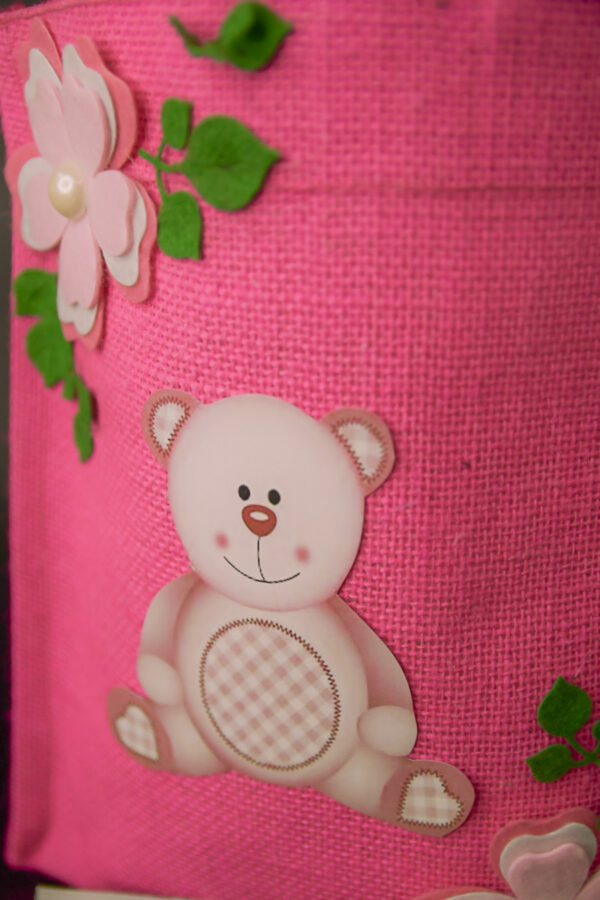 Pink Jute Bag - Image 3