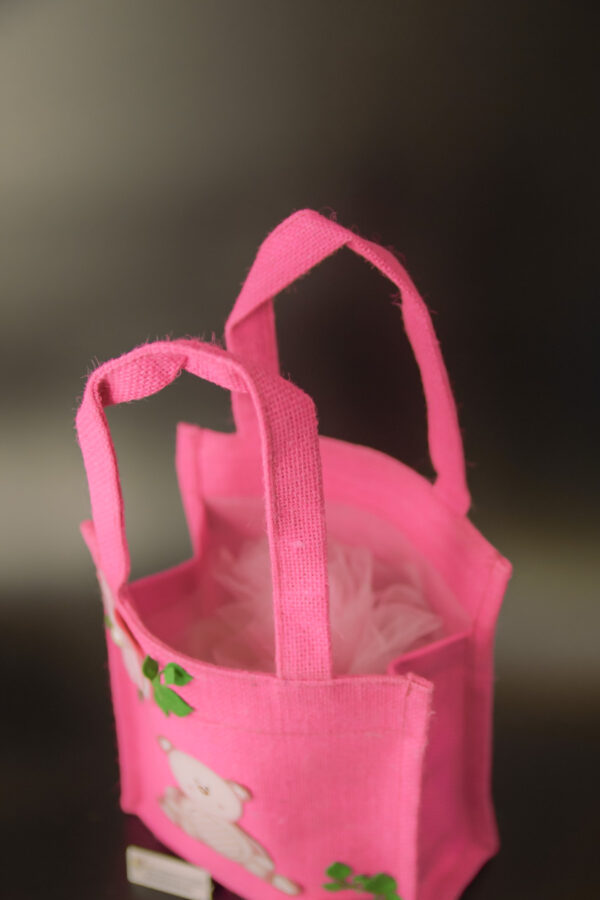 Pink Jute Bag